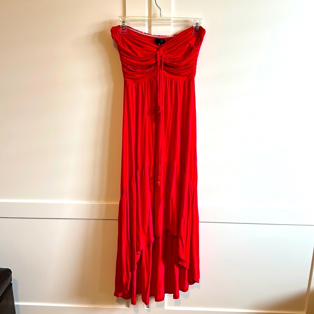 Hot Pink Pink Strapless Halter Sundress
